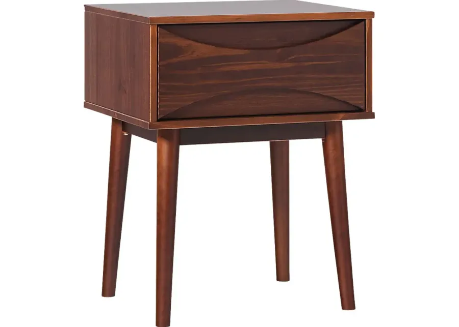 Vidaulan Walnut Nightstand-Walnut