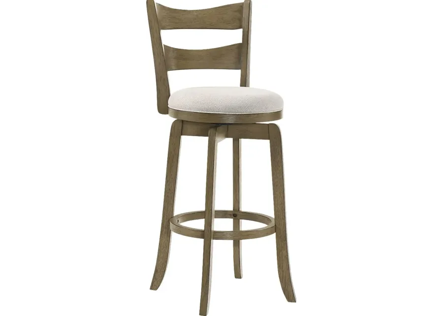 Cannonics I Brown and Cream Counter Height Stool-Brown, Cream