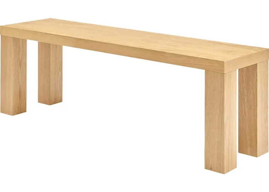 Chevae Brown 57 in. Dining Bench-Brown
