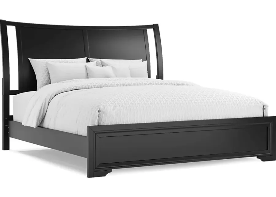Belcourt Black 3 Pc King Sleigh Bed-82.26