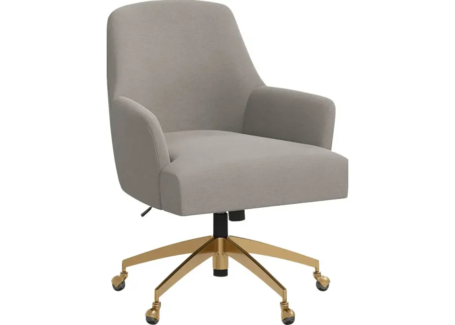 Dewstreet Gray Desk Chair-Gray