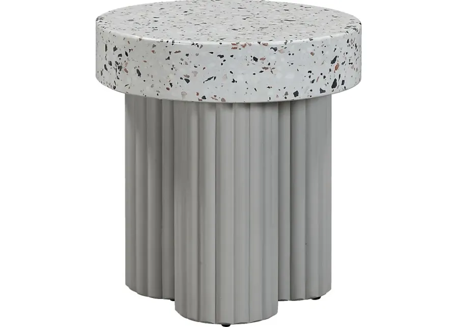 Outdoor Blakekey Gray End Table-Gray