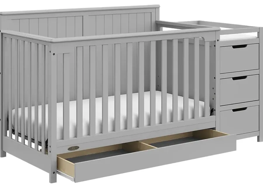 Kids Maralah II Gray Convertible Crib & Changing Table-Gray 1 23851-kids-maralah-ii-gray-convertible-crib-changing-table-gray-1.webp