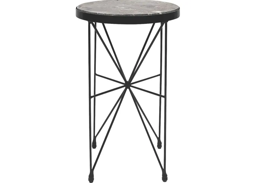 Alberello Gray End Table-Gray