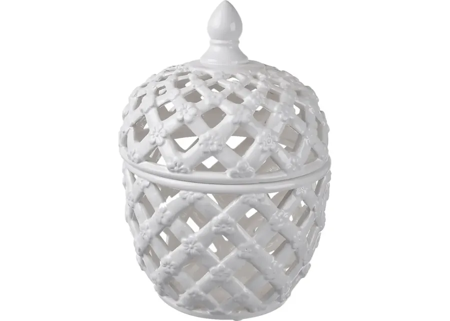 Jaxer White Jar-White