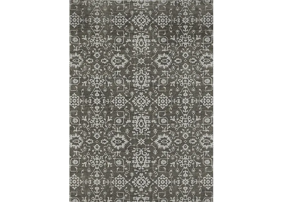 Maibe Dark Gray 5'3 x 7'6 Rug-Beige, Gray
