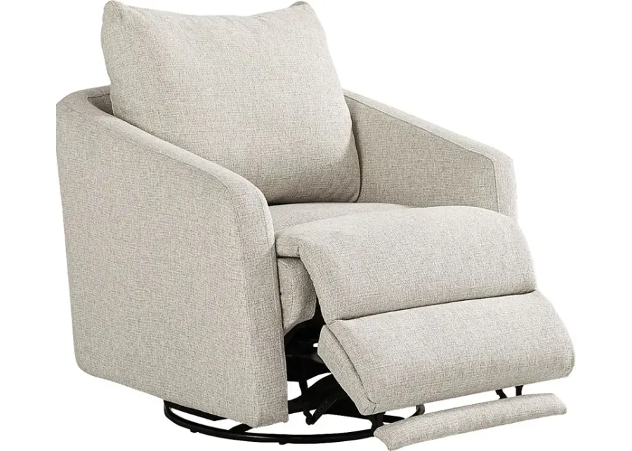 Layton Beige Power Swivel Chair-33.5