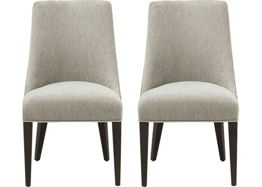 Cubecast Taupe Dining Chair, Set of 2-Taupe
