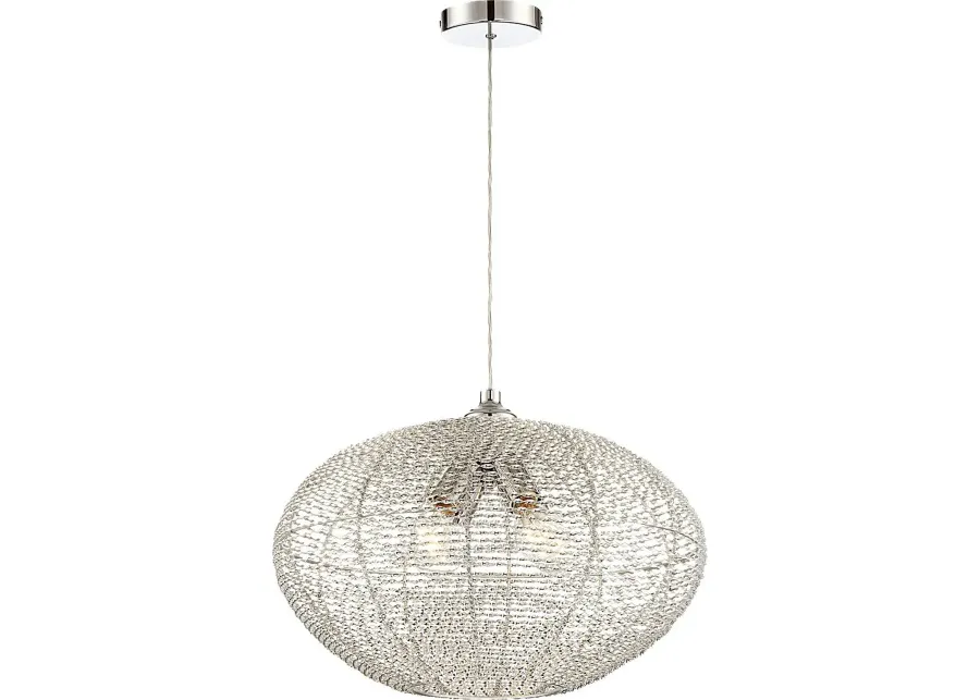 Eagle View Point Silver Chandelier-Silver