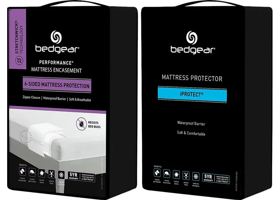Bedgear MattresSkin Queen Mattress Encasement and iProtect Protector Bundle