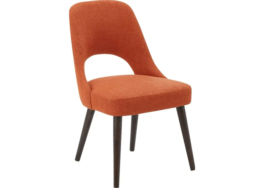 Joralemon Orange Dining Chair, Set of 2-Orange