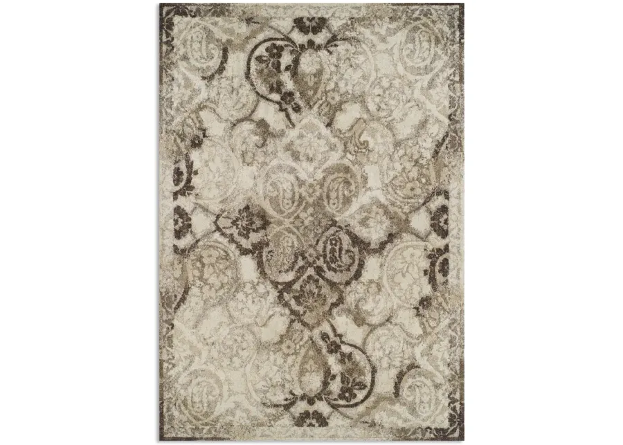 Antigua AN 10 Mocha Area Rug - 5 3  X 7 7 