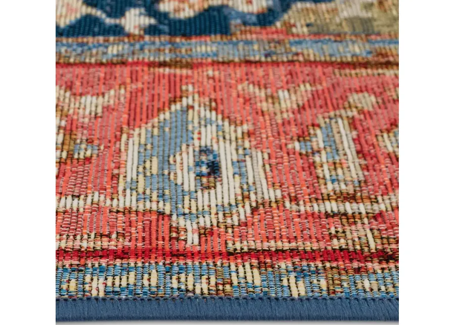 Marina Heriz Red Area Rug - 1 9  x 7 6  