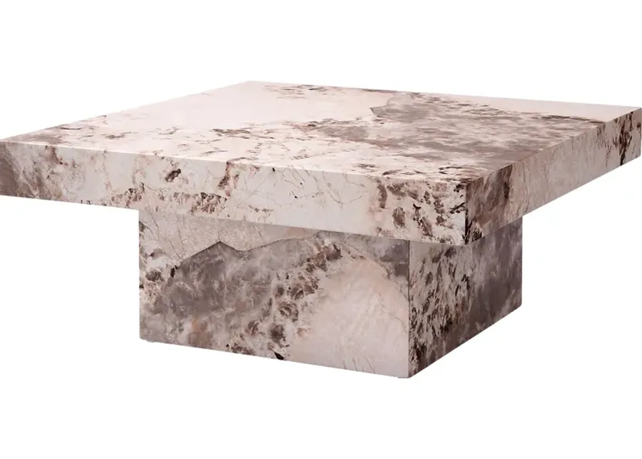 Barkaloo Brown Cocktail Table-Brown