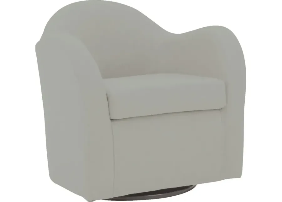 Peliel Beige Swivel Accent Chair-Beige