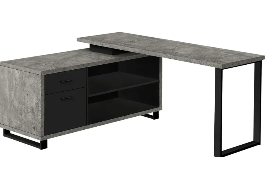 Winfair Gray Desk-Gray