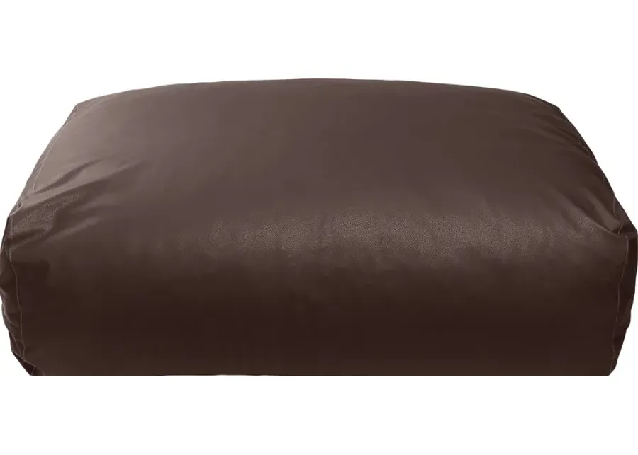 Prasia Brown Large Bean Bag Chair-Brown