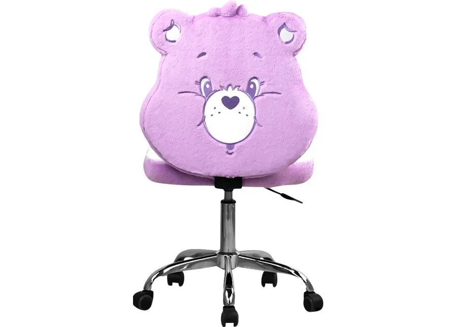 Kids Care Bears Purple Vanity Chair-Purple