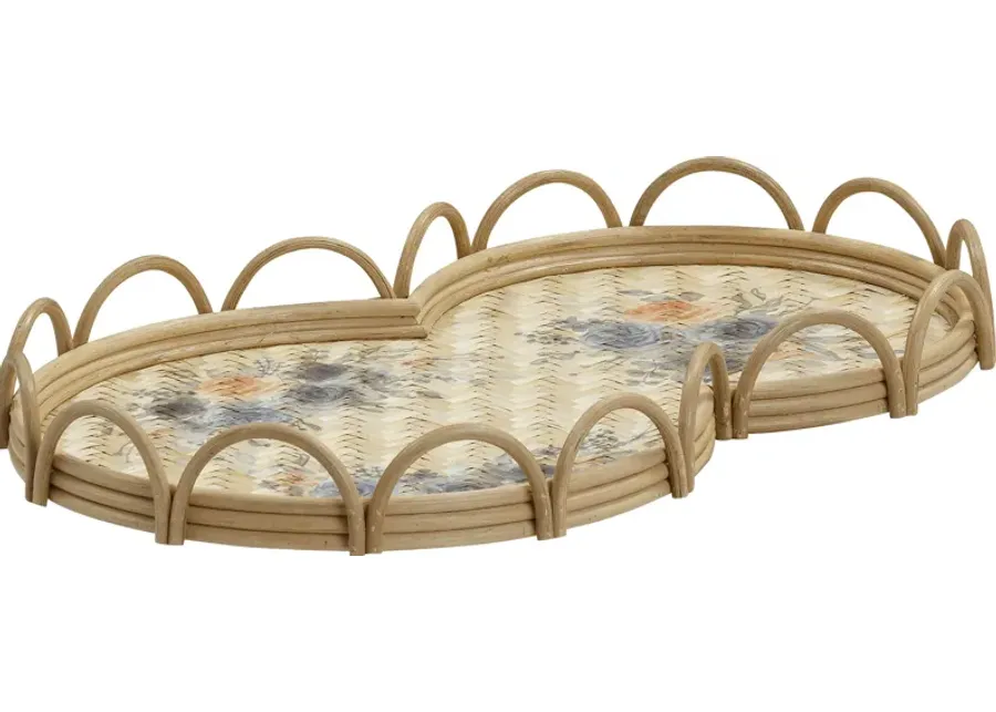 Crowhead Brown Round Tray-Brown