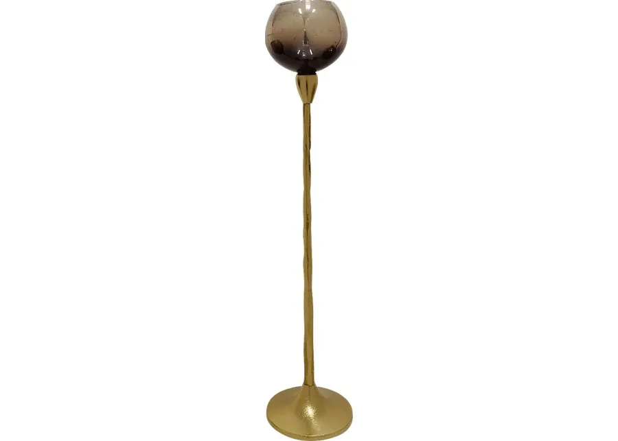 Faunsdale Gold Large Candle Holder-Gold