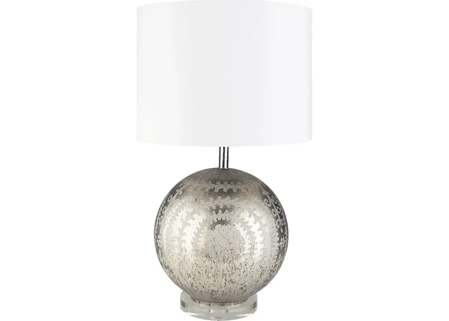Dilworth Place Silver Lamp-Silver