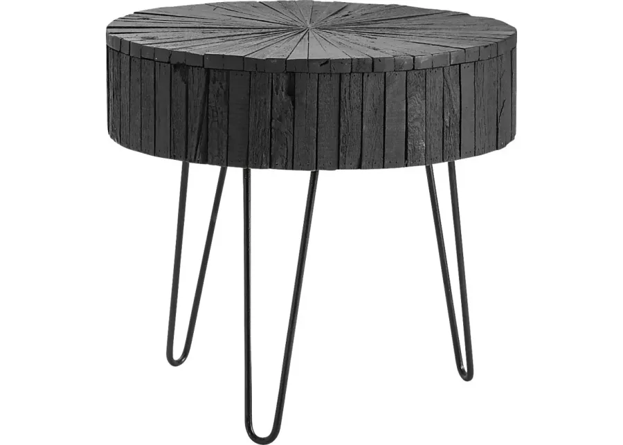 Elmond Ann Black End Table-Black