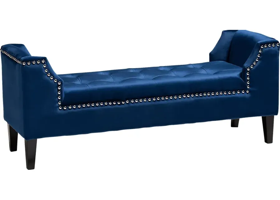 Crestaire Blue Accent Bench-Blue