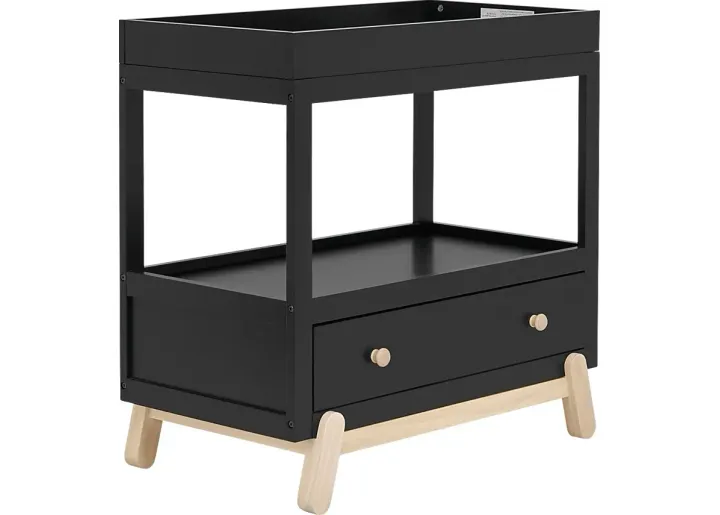 Kids Salvra Black Changing Table-Black
