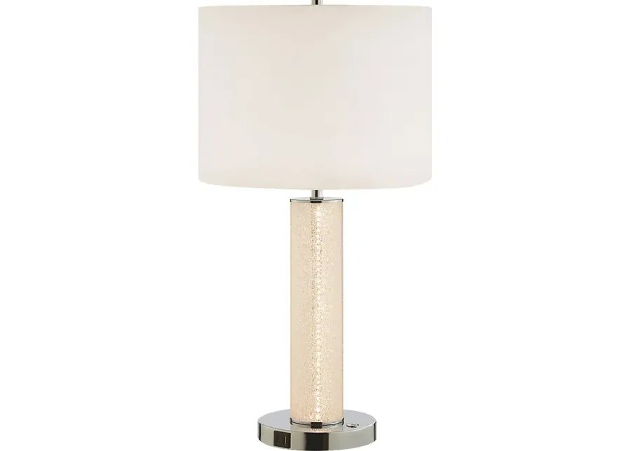 Eckles Loop Chrome Lamp-Chrome