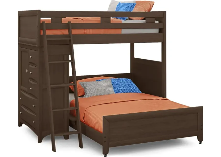 Ivy League 2.0 Walnut Twin/Full Loft with Chest-79