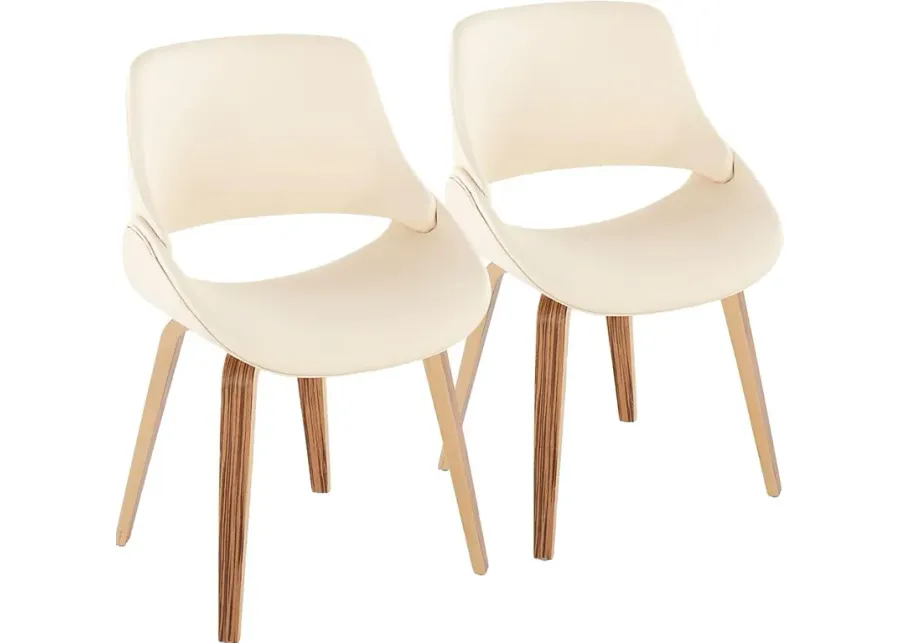 Stroble X Cream Dining Chair, Set of 2-Cream