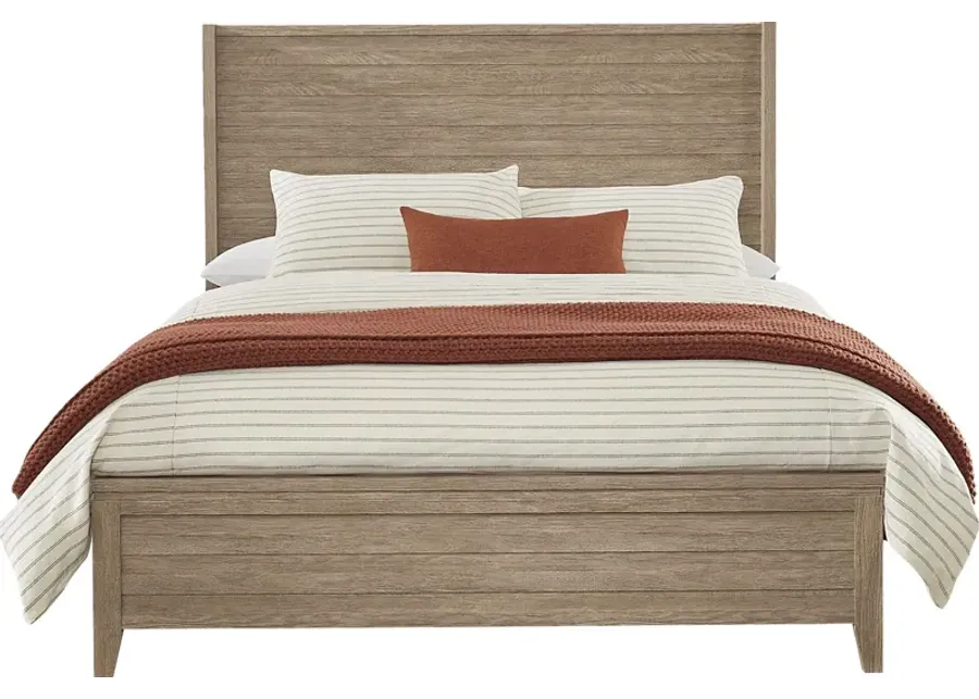 Ellenbrook Brown 3 Pc King Panel Bed-79