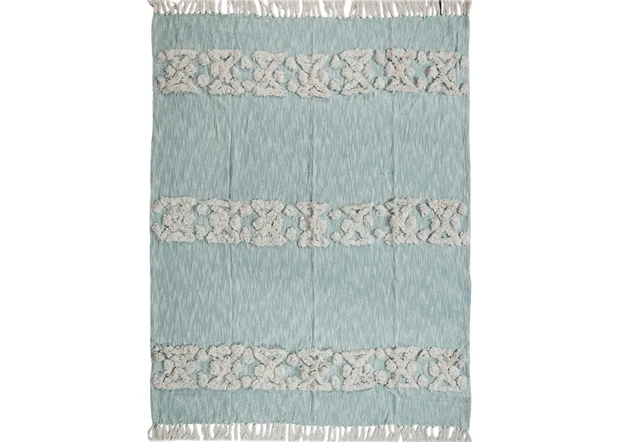 Allarts Blue Throw Blanket-Blue