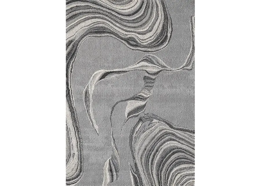 Sand Ribbons Gray 7'10 x 9'10 Rug-96