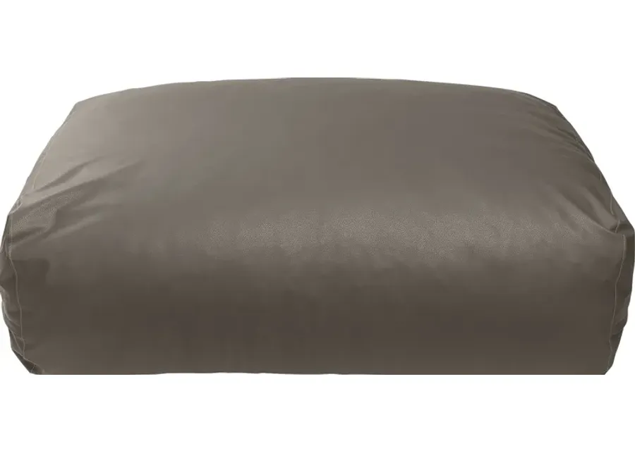Prasia Gray Large Bean Bag Chair-Gray