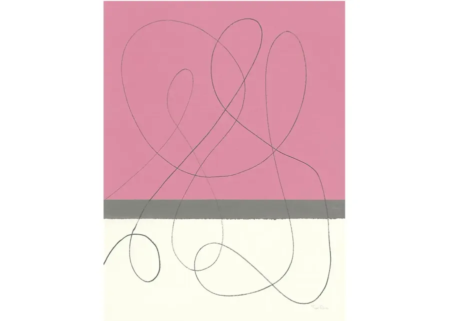 Creative Curves Pink Artwork-Pink