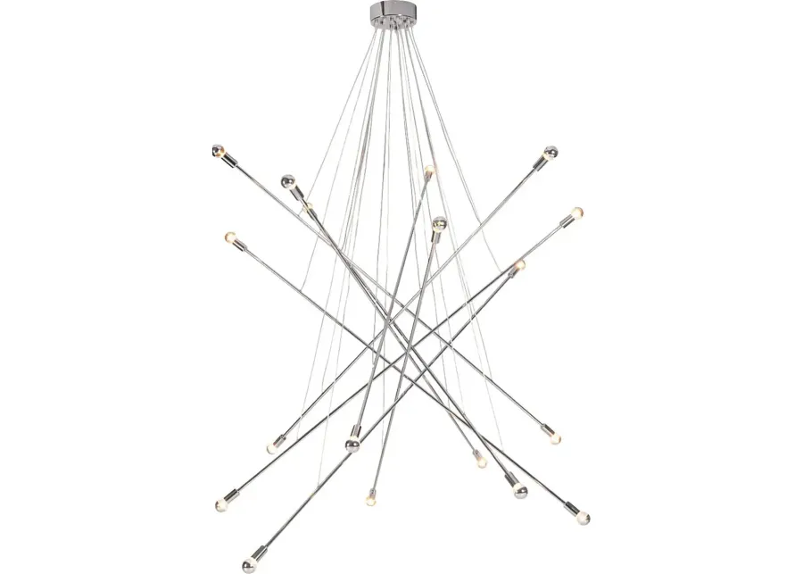 Sage Meadows Chrome Chandelier-Chrome