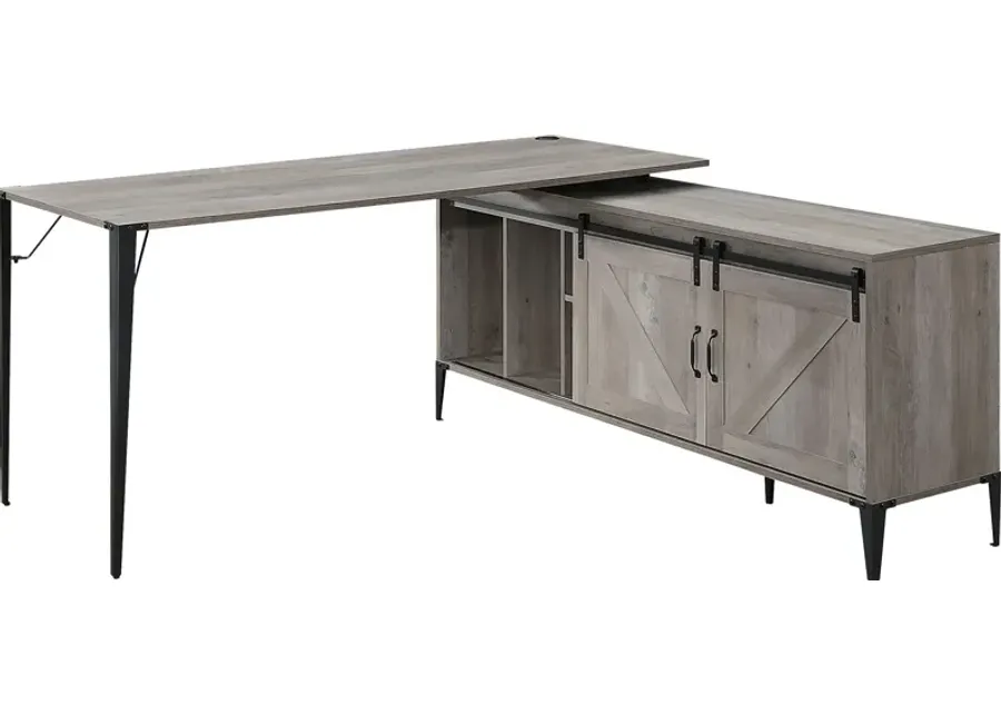Harinette Gray Desk-Gray