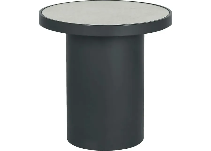 Ginty Gray Side Table-Gray