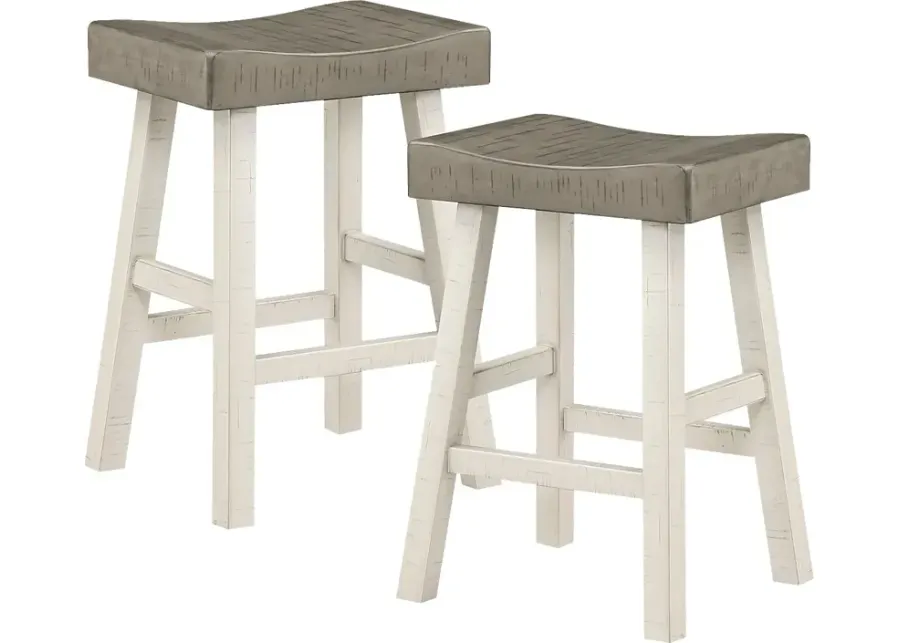 Mcewen Gray Counter Height Stool, Set of 2-Gray