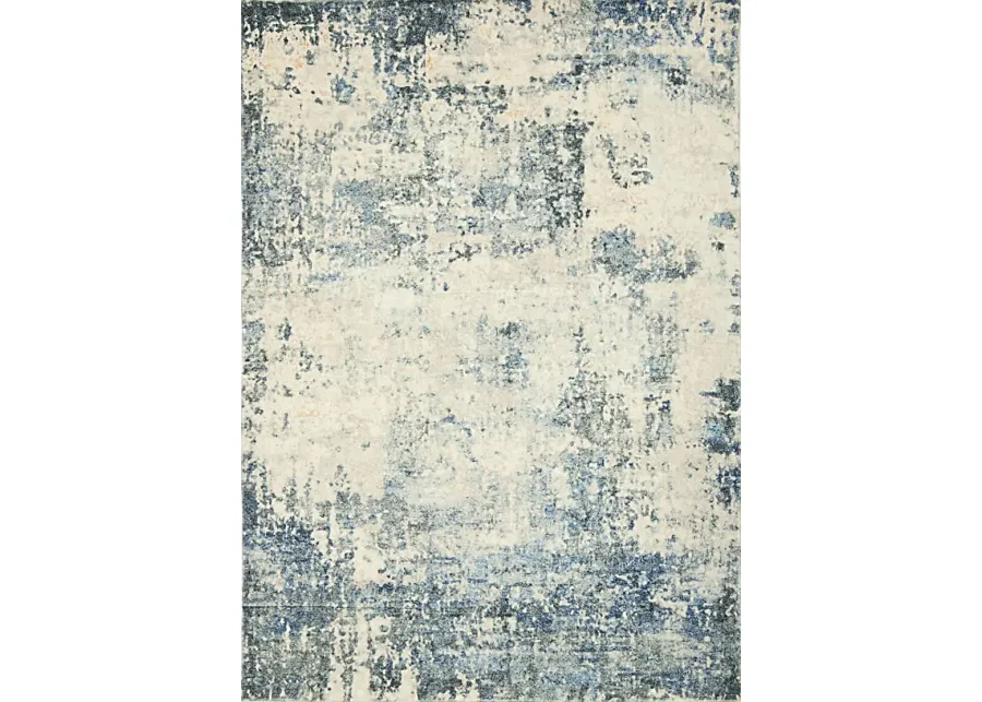 Farnisle Blue 5' x 7' Rug-Blue