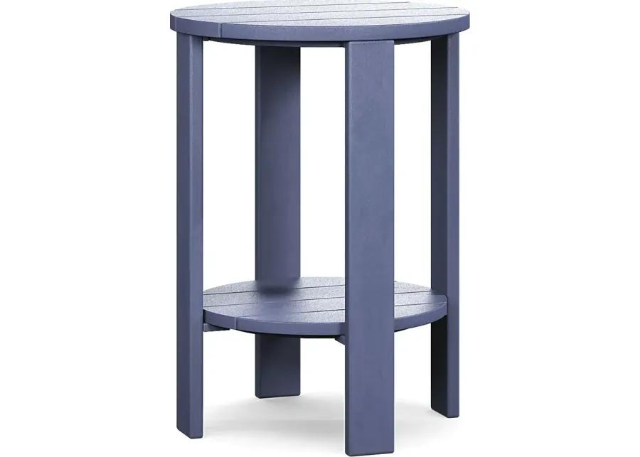 Addy Navy Outdoor Balcony Side Table-20.51
