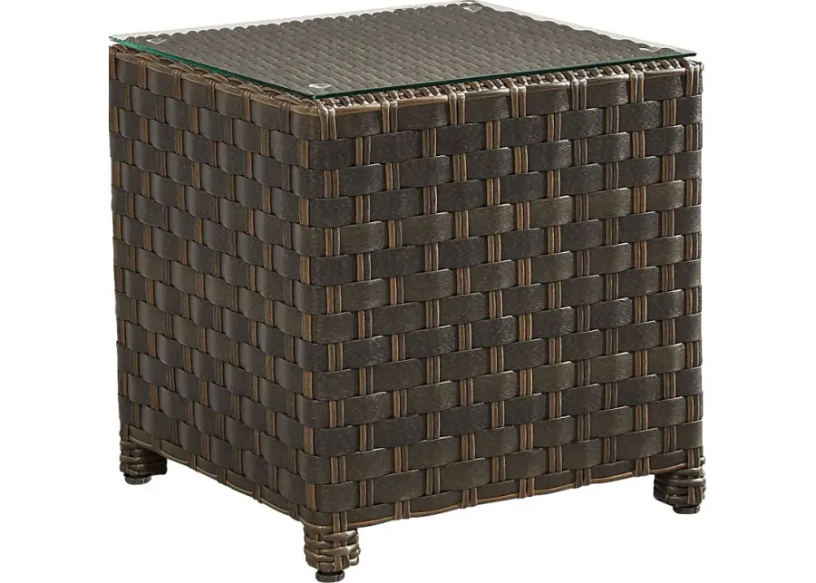 Mantra Brown Outdoor End Table-22