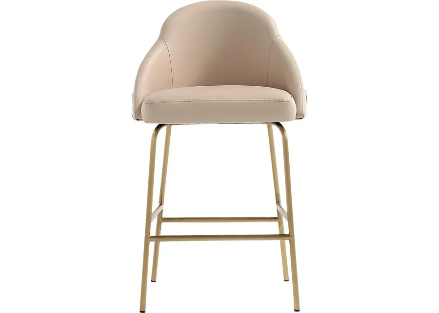 Acewalk II Tan Counter Height Stool-Tan