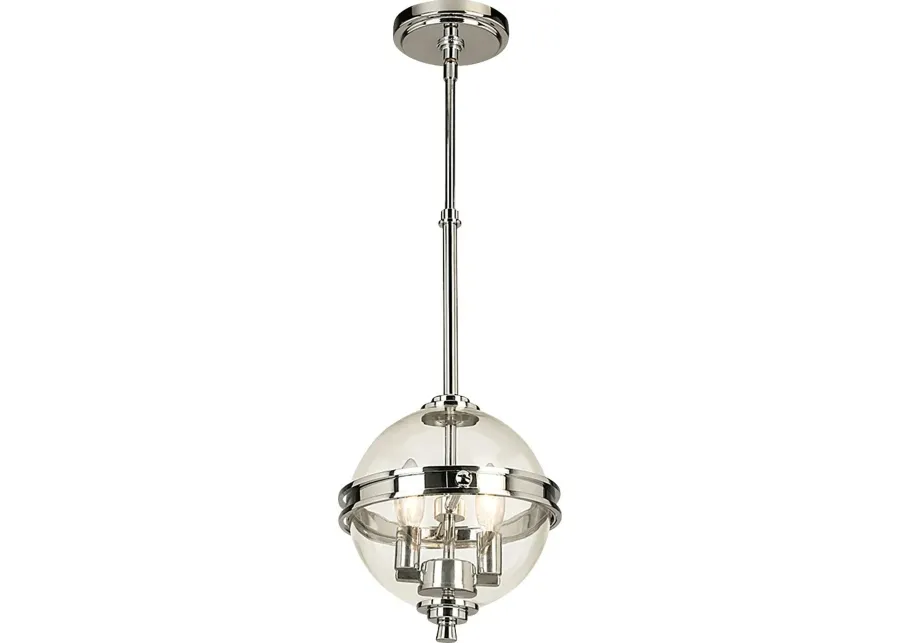 Carousel Hills Chrome Pendant-Chrome