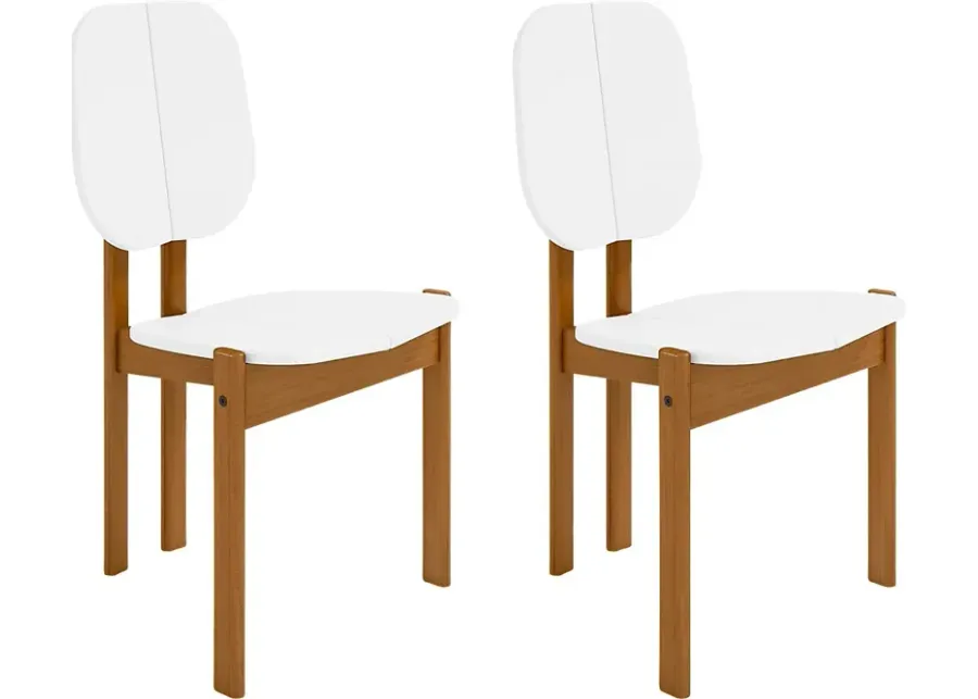 Bickleigh White Dining Chair, Set of 2-White