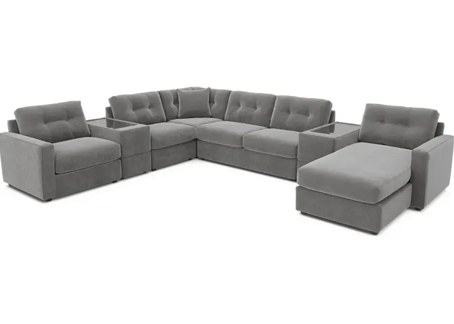 Gray 7 Pc ModularOne Sleeper-156