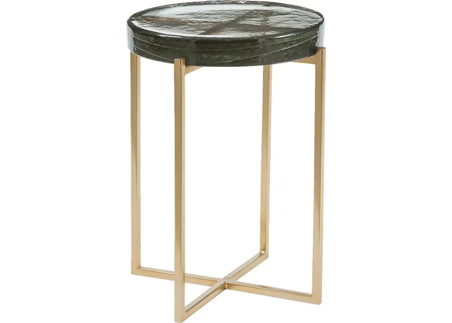 Gaudreau Gold Accent Table-Gold