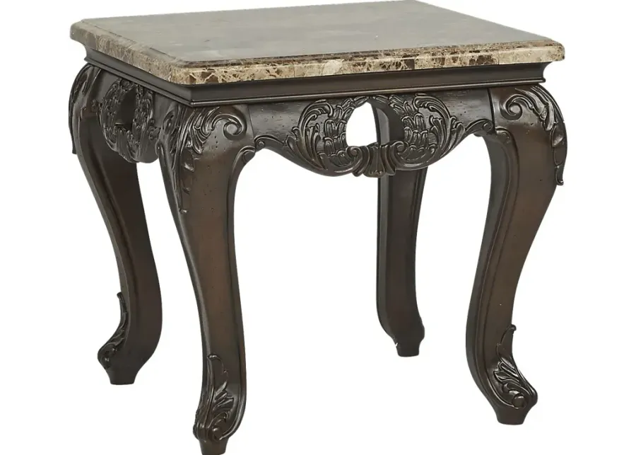 Ava Cherry End Table-25.25