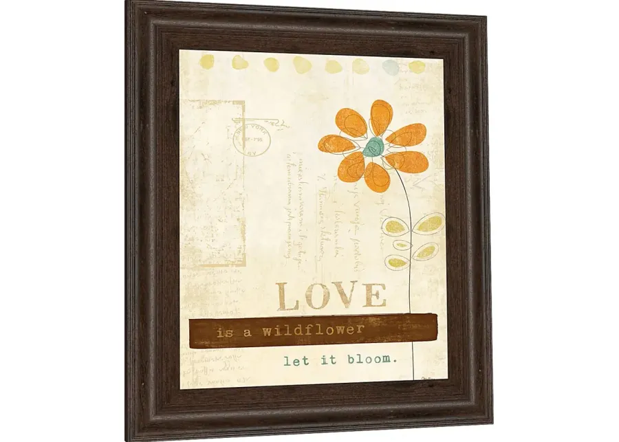 Kids Lovely Flower Beige Artwork-Beige